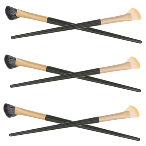 MUCKLILY 6Stücke Teiliges Eyeliner Pinsel für Make Up Concealer und Lidschatten Pinsel Abgewinkelt für Präzises Auftragen für Damen und Zuhause von MUCKLILY