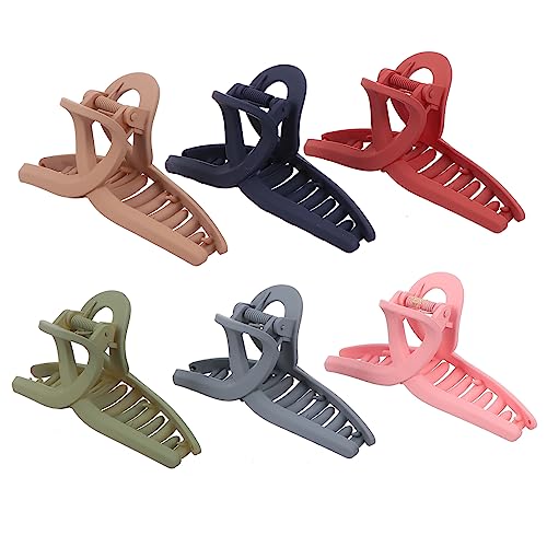 MUCKLILY 6stücke Großes Rutschfeste Haarklammern Für Damen Stylische Haarspangen Für Dickes Dünnes Glattes Und Lockiges Haar Zum Frisieren Reisen Für Ihre Morgenroutine von MUCKLILY