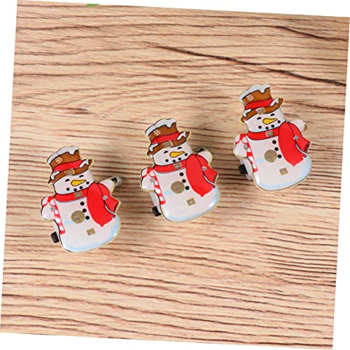MUCKLILY 75 Glitzerbrosche blinken Ornament LED Abzeichen künstliche weihnachtsbäume weihnachtsbaum weihnachtstüten nadeln und broschen weihnachten Schneemannschmuck rot von MUCKLILY