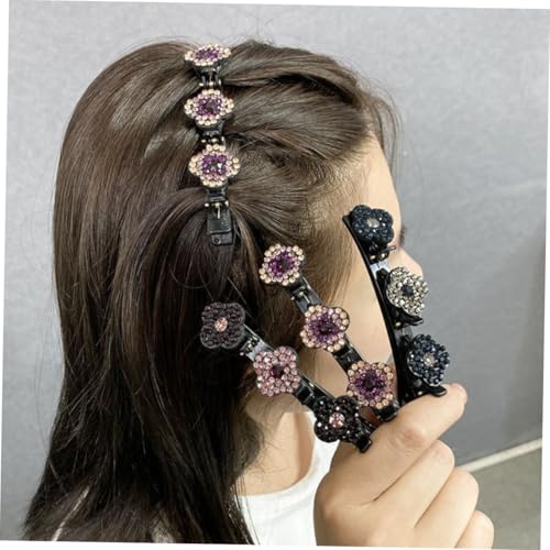 MUCKLILY 8 Stück Teiliges Bunte Strass Haarspangen für Frauen Stilvolle Duckbill Clips mit Glänzenden Kristallen Vielseitige Haarschmuck Accessoires für Hochzeit Party und Alltag von MUCKLILY