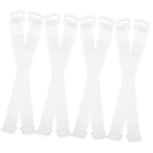 MUCKLILY 8 Stück Teiliges Elastische Verstellbare Unsichtbare Fersengurte für High Heels Rutschfeste Transparente Schuhbänder für Damen Passend für Verschiedene Absatzgrößen und Formen von MUCKLILY