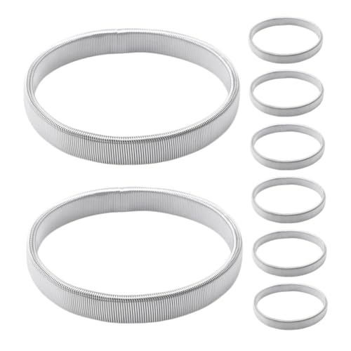 MUCKLILY 8 Stück Teiliges Elastisches Metall Ärmelhalter Rutschfeste Leichte Hemd Manschettenarmbänder für Damen und Herren Langlebige Kratzfeste Shirt Sleeve Retainers Modisches Accessoire von MUCKLILY