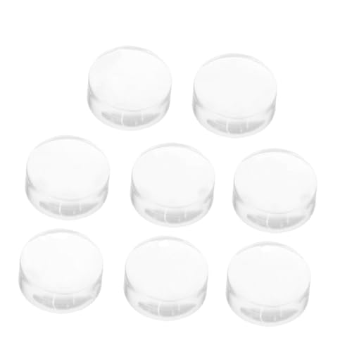 MUCKLILY 8 Stück Teiliges Silikon Nagel Stempel Köpfe Transparenter Nagel Stamping Tool für Maniküre Zuhause und Salon Einfach zu Bedienen Natürliche Nail Art Gestaltung von MUCKLILY