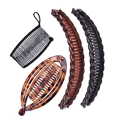 MUCKLILY 8stücke Bananen Haarkamm Für Pferdeschwanz Haarspange Bananen Clips Für Frauen Leicht Zu Tragen Kombinieren von MUCKLILY