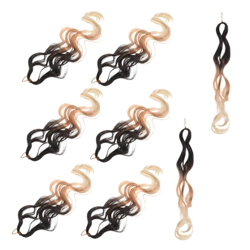 MUCKLILY 8stücke Boho Häkelzöpfe Synthetischen Fasern Dreadlocks Mit Dreistrang-häkeltechnik Frisuren Für Damen Für Partys Und Alltag von MUCKLILY