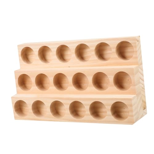 MUCKLILY Ätherisches Öl Regal aus Holz 3-Lagig Organizer für Ätherische Öle Parfümöl Halter Kompakt für Zuhause von MUCKLILY