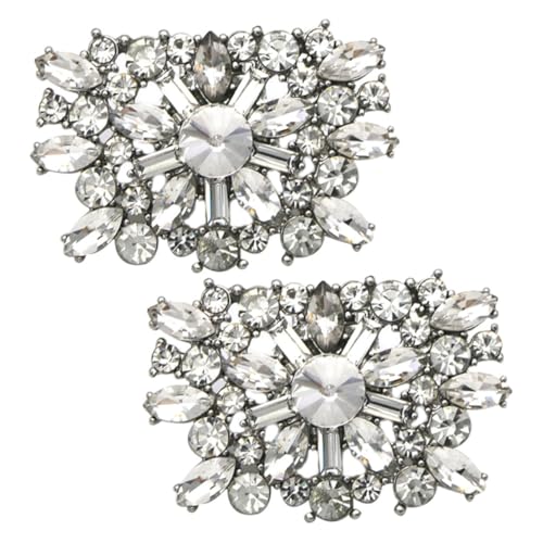 MUCKLILY Abnehmbare Strass Schuhclips für Damen Elegante Schuhschmuck pumps Langlebige Legierte Schuhbuckles Modische Schuhanhänger Dekorative Akzente für High Heels von MUCKLILY