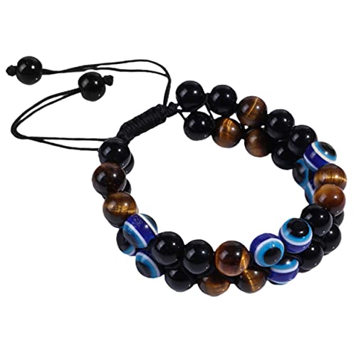 MUCKLILY Armband für Männer Frauen Verstellbare Yoga Handkette mit Augen Perlen Chic Schmuck für Verarbeitung Einzigartiges Design MUCKLILY Armband für Männer Frauen Verstellbare Yoga Handkette mit Augen Perlen Chic Schmuck für Verarbeitung Einzigartiges Design von MUCKLILY