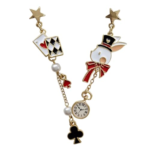 MUCKLILY Asymmetrische Dangle Ohrringe für Damen Silber Kaninchen Motiv Leichtes Langlebiges Design Hautfreundlich Modische Schmuckstücke für Party und Alltag von MUCKLILY