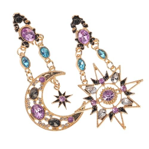 MUCKLILY Asymmetrische Opal Ohrstecker Damen Bunte und Mondanhänger Lange Edelstein Ohrhänger aus Legierung Modischer Schmuck für Frauen und Mädchen Geeignet für Party und Alltag MUCKLILY Asymmetrische Opal Ohrstecker Damen Bunte und Mondanhänger Lange Edelstein Ohrhänger aus Legierung Modischer Schmuck für Frauen und Mädchen Geeignet für Party und Alltag von MUCKLILY