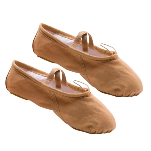 MUCKLILY Ballettschuhe Damen Flexible Sohle Elastisch rutschfest Ballett Tanzschläppchen für Yoga Modern Dance und Jazz Geeignet Leicht von MUCKLILY