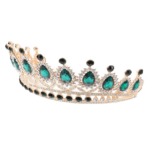 MUCKLILY Barock Krone Braut Stirnband Hochzeit Kopfschmuck Damen Tiara Hochwertiges Legierungs Material Leichtes Tragbares Design für Hochzeitsfeiern Geburtstage Festliche Anlässe von MUCKLILY