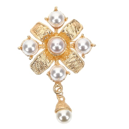 MUCKLILY Barock perlenbrosche Damen Vintage Broschennadel Retro Kleidung Accessoire Elegante Anstecknadel für Cardigans Pullover Kleider von MUCKLILY