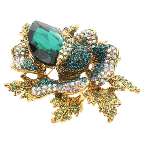 MUCKLILY Blumenbrosche Glitzernde Anstecknadel für Damen Modebrosche mit Strasssteinen Feiertags oder Alltagsdekoration von MUCKLILY
