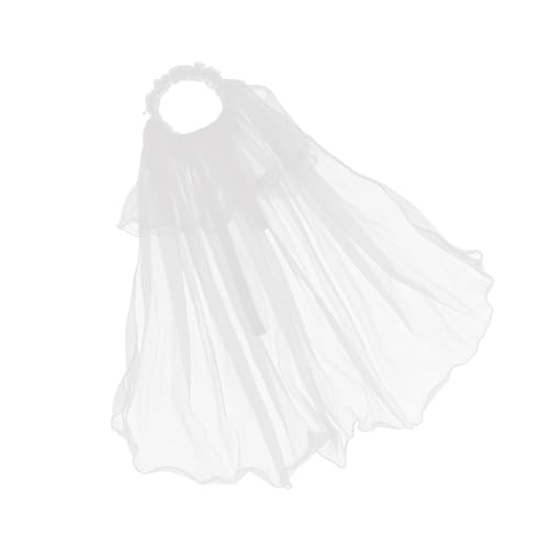 MUCKLILY Blumiger mit Schleier Leichter Eleganter Haarschmuck für Mädchen Bequemes Bruchsicheres Material für Geburtstage Partys und Festliche Anlässe von MUCKLILY