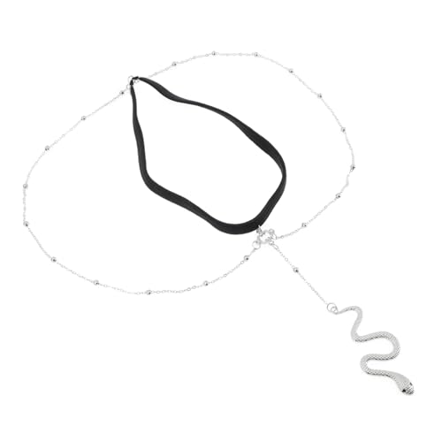 MUCKLILY Bohemian Körperkette Bein Schmuck Elastische Leg Chain Snake Design Leg Chain für Damen Party Festival Accessoire von MUCKLILY