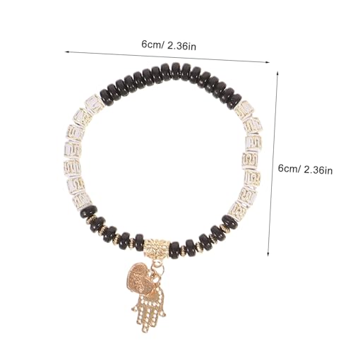 MUCKLILY Boho Armband mit Bösem Blauen Auge Mehrschichtiges Rice Bead Design Elastisches Türkisches Charm Armband für Frauen Modisches Langlebiges Schmuckstück Allergikerfreundlich von MUCKLILY