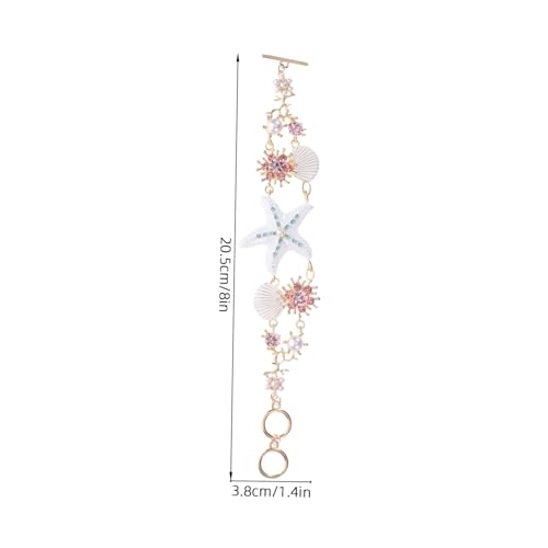 MUCKLILY Boho Muschel Armband Damen Strandurlaub Perlenarmband mit Meeresstern und Muschel Anhängern Handgefertigt Leicht und Hautfreundlich Geschenk für Sommer und Urlaub von MUCKLILY
