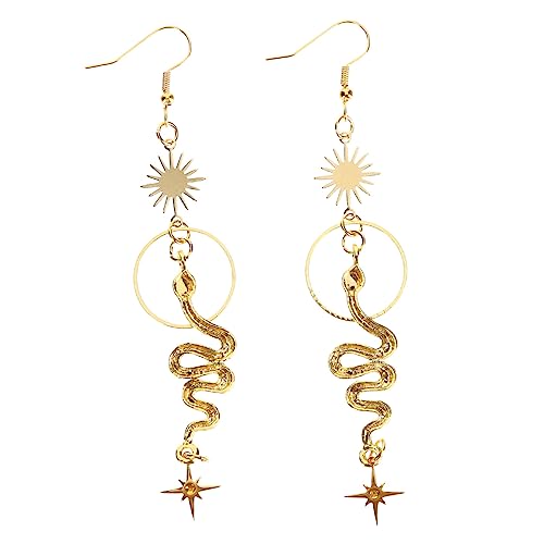 MUCKLILY Boho Ohrringe Damen Goldene Snake Ohrstecker Kreatives Design Elegante Ohr Accessory für Alltag Hochzeit Party Geschenk MUCKLILY Boho Ohrringe Damen Goldene Snake Ohrstecker Kreatives Design Elegante Ohr Accessory für Alltag Hochzeit Party Geschenk von MUCKLILY