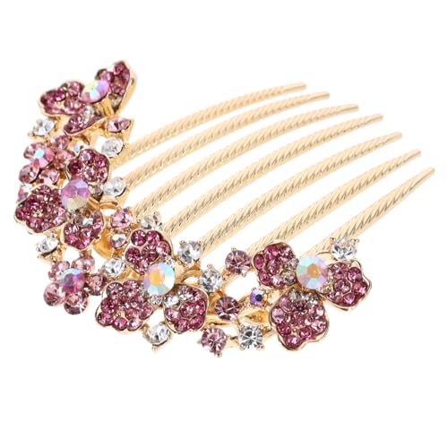 MUCKLILY Braut Haarkamm mit Strasssteinen Hochzeits Haarschmuck Funkelnder Brautschmuck für Damen Eleganter Haarkamm für Hochsteckfrisuren Sicherer Sitz Vielseitig Einsetzbar von MUCKLILY