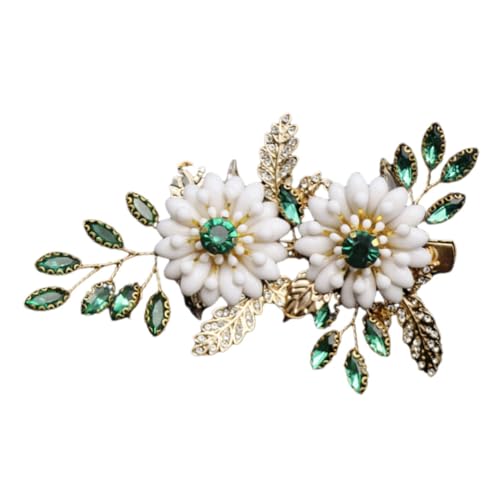 MUCKLILY Braut Haarschmuck aus Vintage Perlen Haarspange für Damen Haarclip für Hochzeiten und Besondere Anlässe Blumenverzierung Rutschfest und Robust von MUCKLILY