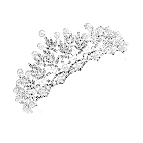 MUCKLILY Braut Tiara Haarschmuck mit Funkelnden Kristallen Handgefertigtes Damen Diadem für Hochzeit Party Geburtstag und Festliche Anlässe Sicherer Vielseitiges Haarschmuck Accessoire von MUCKLILY