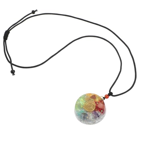 MUCKLILY Bunte Kristallkette mit Chakra Anhänger Modische Halsschmuck Damen Einzigartiges Design Vielseitig für Party und Alltag Geschenk für Frauen Jeden Alters MUCKLILY Bunte Kristallkette mit Chakra Anhänger Modische Halsschmuck Damen Einzigartiges Design Vielseitig für Party und Alltag Geschenk für Frauen Jeden Alters von MUCKLILY