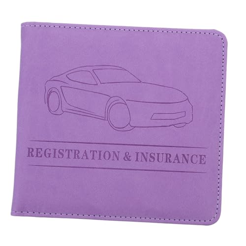 MUCKLILY Car Paperwork Organizer Pu Dokumentenhalter Für Auto Versicherungskarten Und Zulassungshalter Und Langlebig Für Und von MUCKLILY