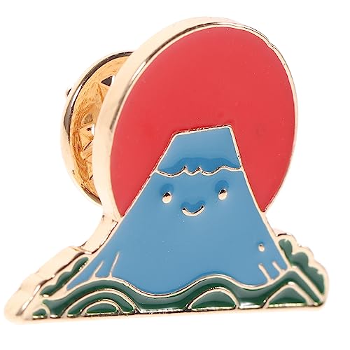 MUCKLILY Cartoon Brosche mit Fuji Berg Niedliche Anstecknadel für Kleidung und Rucksäcke Langlebiges Material Modisches Accessoire für Damen und Mädchen Vielseitig Einsetzbar und Dekorativ von MUCKLILY