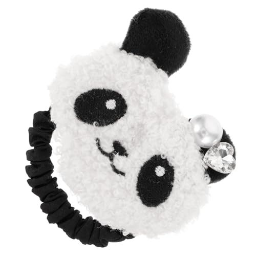 MUCKLILY Haargummi Cartoon Panda Elastisch für Mädchen Haarband Zubehör für Kinder Süße Haargummis für Pferdeschwanz Haar Accessoires für Besondere Anlässe Leicht und Tragbar von MUCKLILY