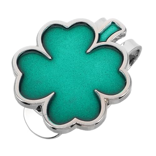 MUCKLILY Clover Golfball Marker mit Abnehmbarem Hutclip Effiziente Ballmarkierung Robuste Metallkonstruktion Multifunktional für Golf Outdoor Sport Lustiges Design für Golfer von MUCKLILY
