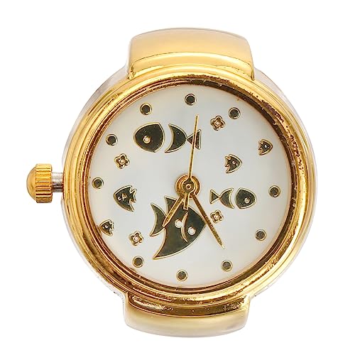 MUCKLILY Damen Fingeruhr Katzen Design Legierung Ring Uhr für Mädels und Langlebig als Schmuckstück von MUCKLILY