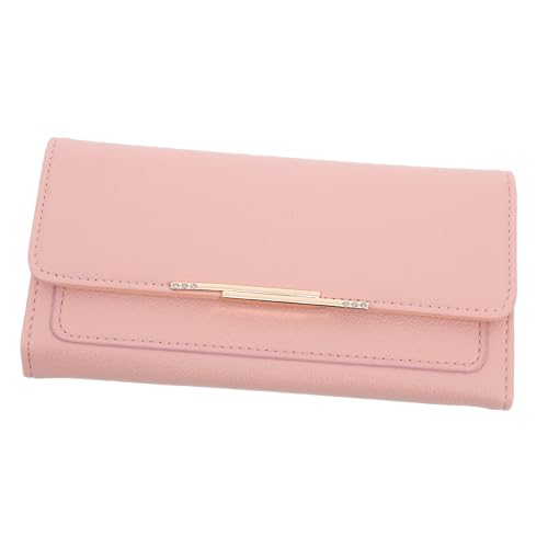 MUCKLILY Damen Geldbörse PU Lange Clutch mit Reißverschluss Kompakte Brieftasche für Verschiedene Anlässe Mehrfache Kartenfächer Tragbar und von MUCKLILY