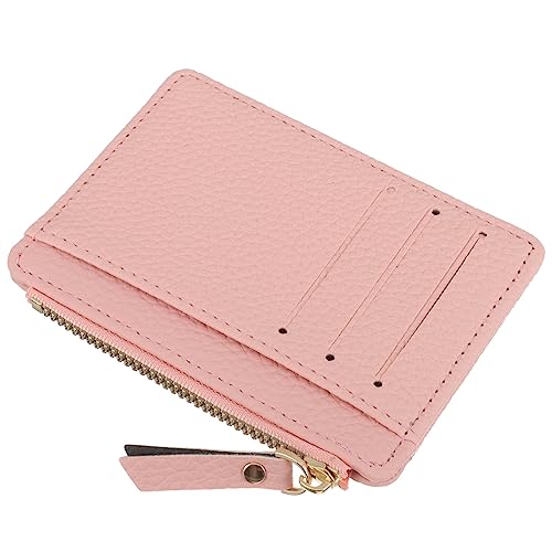 MUCKLILY Damen Geldbörse Ultra Dünne Kartenbörse mit Reißverschluss Kompakte Brieftasche für Kreditkarten Münzen Praktisch für Reisen Outdoor Aktivitäten von MUCKLILY
