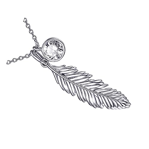 MUCKLILY Damen Halskette mit Anhänger Silberfarbene Kette Langlebiges Zinklegierungs Material Vielseitig für Partys und Alltag Geeignet Stilvolles von MUCKLILY