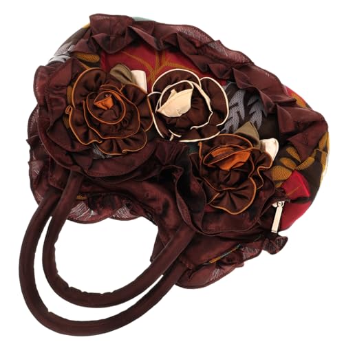 MUCKLILY Damen Handtasche Canvas mit Reißverschluss Umhängetasche Kaffee mit Viel Stauraum für Alltag Shopping und Freizeit Leicht und Praktisch für von MUCKLILY