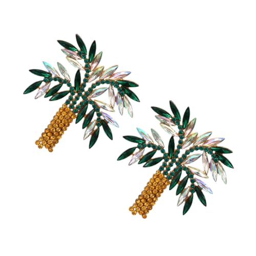 MUCKLILY Damen Ohrstecker mit Strass Kokosnussbaum Design Modische Baumblatt Ohrringe für Alltag Party und Festliche Anlässe Langlebiges Legierungsmaterial für Frauen MUCKLILY Damen Ohrstecker mit Strass Kokosnussbaum Design Modische Baumblatt Ohrringe für Alltag Party und Festliche Anlässe Langlebiges Legierungsmaterial für Frauen von MUCKLILY