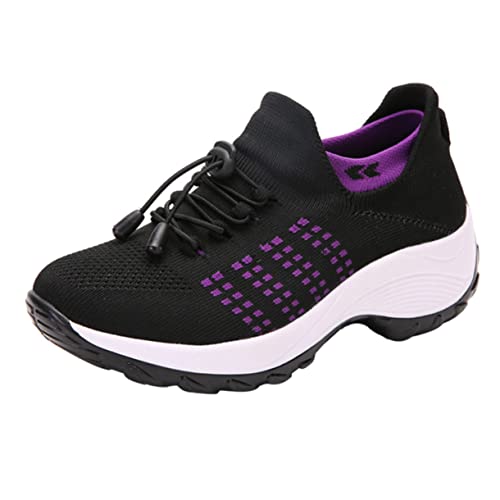 MUCKLILY Sportschuhe Für Damen Atmungsaktiv Und Bequem Für Frühling Und Sommer Leichtes Design Für Lange Tragezeiten Stilvolle Freizeit-Schuhe Für Sport Und Training von MUCKLILY