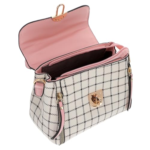 MUCKLILY Damen Umhängetasche Einzelschulter Tasche Leicht Tragbar Modisch Koreanisches Karomuster Für Arbeit Schule Einkaufen Reisen Alltag von MUCKLILY