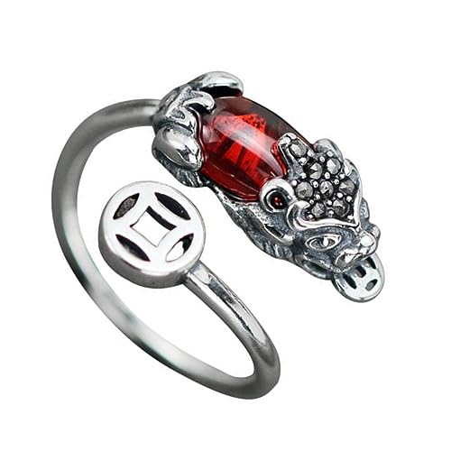 MUCKLILY Strassring Nagelring Damen Ring Aus Kupfer Mit Strass Offener Dekorativer Fingerring Für Mädchen Modischer Glücksring Einzigartiges Design Leicht Anzulegen Und Abzunehmen Für von MUCKLILY