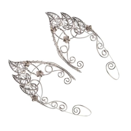 MUCKLILY Ear Cuff Damen Ohrclip Vintage Design Kupfer Schmuck Nicht Durchbohrt Leicht An Ausziehbar Modisches Accessoire für Frauen und Mädchen von MUCKLILY