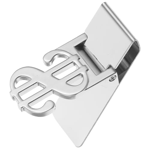 MUCKLILY Edelstahl Geldklammer mit US Symbol Kompakter Geldclip für Scheine Kreditkarten und Schecks Praktischer Robuster Bargeldhalter für Büro und Alltag von MUCKLILY