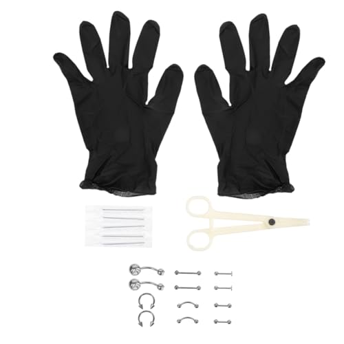 MUCKLILY Edelstahl Nasenpiercing Nasenstecker und Körperschmuck für Damen und Herren Hypoallergen Modisch und Vielseitig Geeignet für Anfänger und Profis MUCKLILY Edelstahl Nasenpiercing Nasenstecker und Körperschmuck für Damen und Herren Hypoallergen Modisch und Vielseitig Geeignet für Anfänger und Profis von MUCKLILY