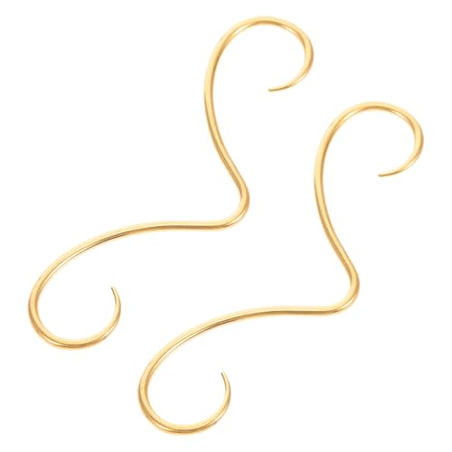 MUCKLILY Edelstahl Septum Nasenring mit Schnurrbart design Dünn Lang Ergonomisch Geformt Sicherer Halt Modisches Piercing für Damen und Herren Komfortabel für Alltag von MUCKLILY