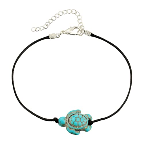 MUCKLILY Einfache Schildkrötenförmige Fußkette für Damen Knöchelkette Verstellbar Eleganter Fußschmuck für Mädchen und Frauen als für Freunde und Familie MUCKLILY Einfache Schildkrötenförmige Fußkette für Damen Knöchelkette Verstellbar Eleganter Fußschmuck für Mädchen und Frauen als für Freunde und Familie von MUCKLILY