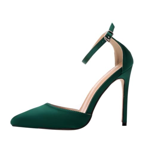 MUCKLILY Elegante Damen High Heel Schuhe mit spitz zulaufender Zehenpartie feinem dünnen Absatz modischem Design Rutschfester Sohle komfortabel für Lange Tragezeiten für Festliche Anlässe von MUCKLILY