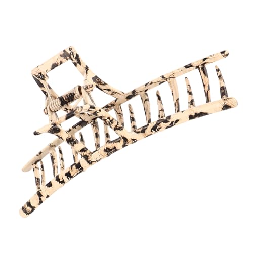 MUCKLILY Elegante Leopard Muster Haarklammer Großer Kunststoff Haarschmuck mit Zahn design für Dickes und Dünnes Haar Langlebiger und Bequemer Haarklammerclip für Damen und Mädchen von MUCKLILY