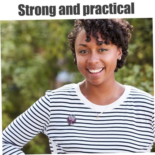 MUCKLILY Elegante Obst Brosche aus Legierung und Glas Trauben Design Modische Anstecknadel für Damen Vielseitig für Kleidung und Hüte Schützt vor Kleiderpannen Stilvolles Accessoire für von MUCKLILY