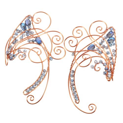 MUCKLILY Elegante Ohrklemme Fairy Ear Cuff Ohrschmuck Damen Leichtes Ohrwraps Modeschmuck für Alltag und Geschenk von MUCKLILY