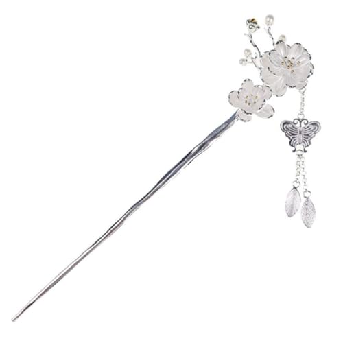 MUCKLILY Elegante mit Pflaumenblüten dekor und Quaste Langlebig Leicht Rutschfest Klassische Haarschmuck für Damen Geeignet für Hochzeit Alltag und Geschenk von MUCKLILY